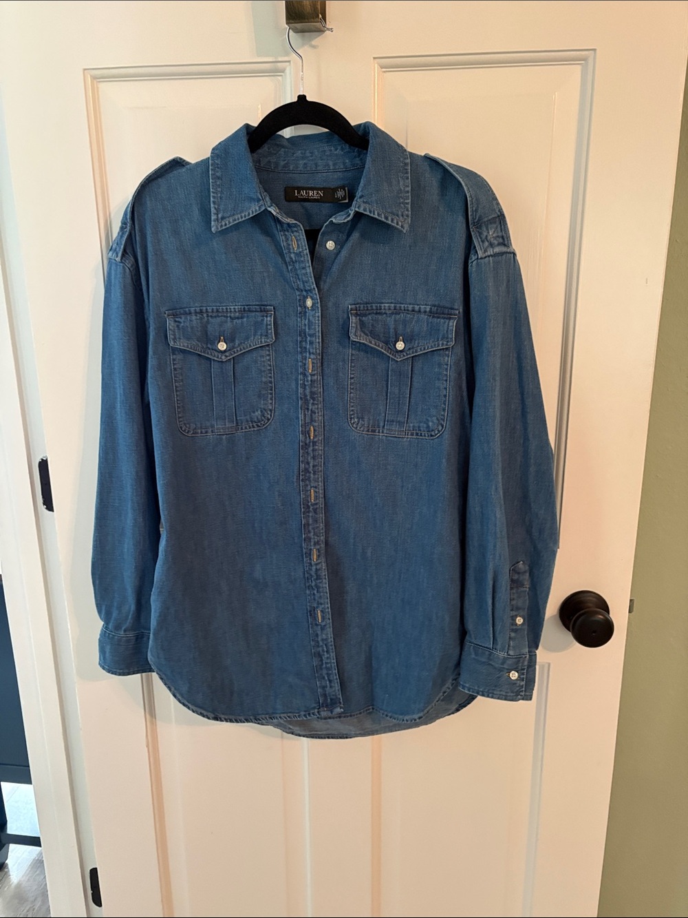Lauren Ralph Lauren Blue Denim Shirt